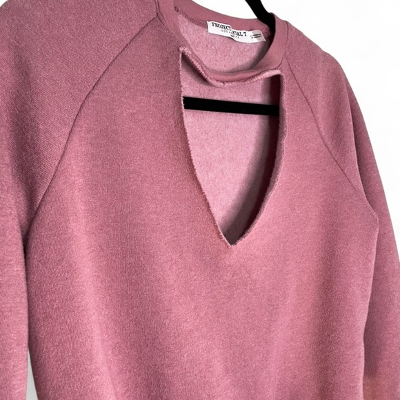 Project Social T Mauve V-Neck Sweater - Picture 3 of 5